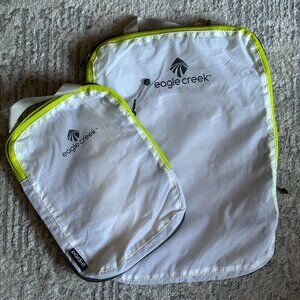 Eagle Creek Pack-It Specter Compression Packing Cubes Set, White/Strobe Sm/Med